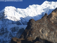 View of Ganesh Himal from Tsum Valley