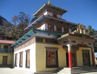 A Buddhist monastery in Lho Village