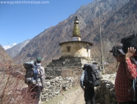 Chorten in Tsum Valley