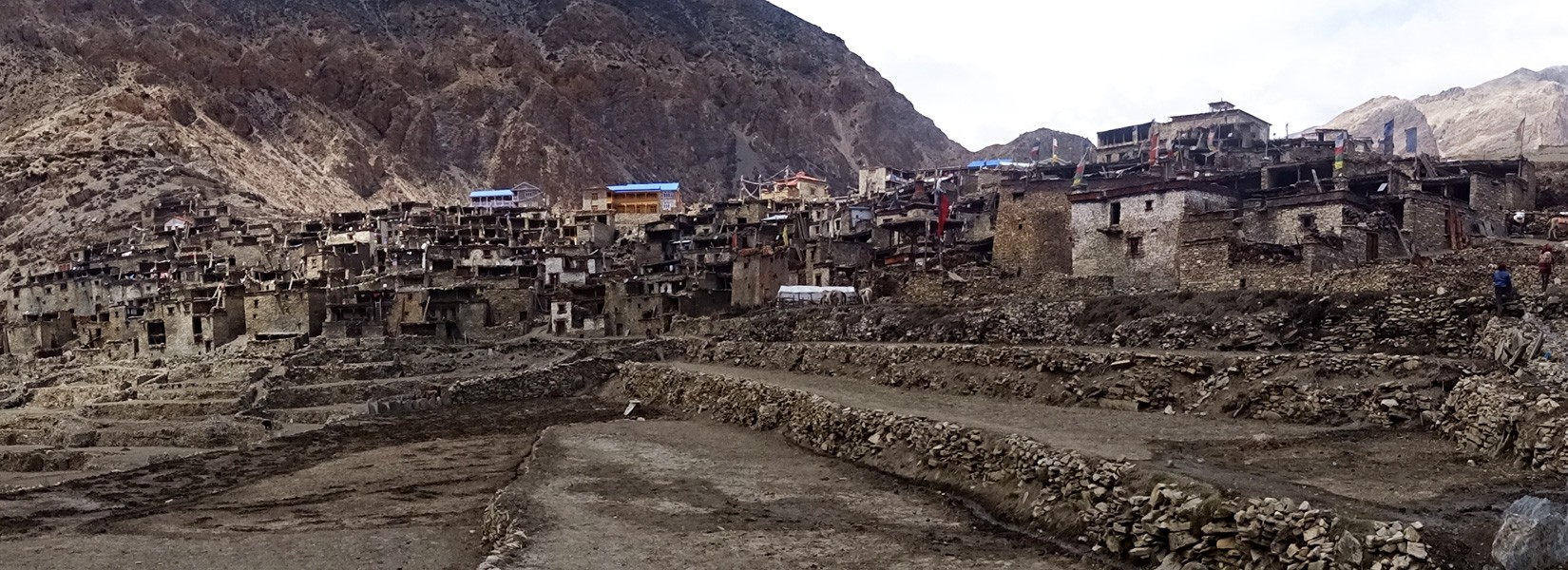 Nar Village in Nar Phu Valley Nepal