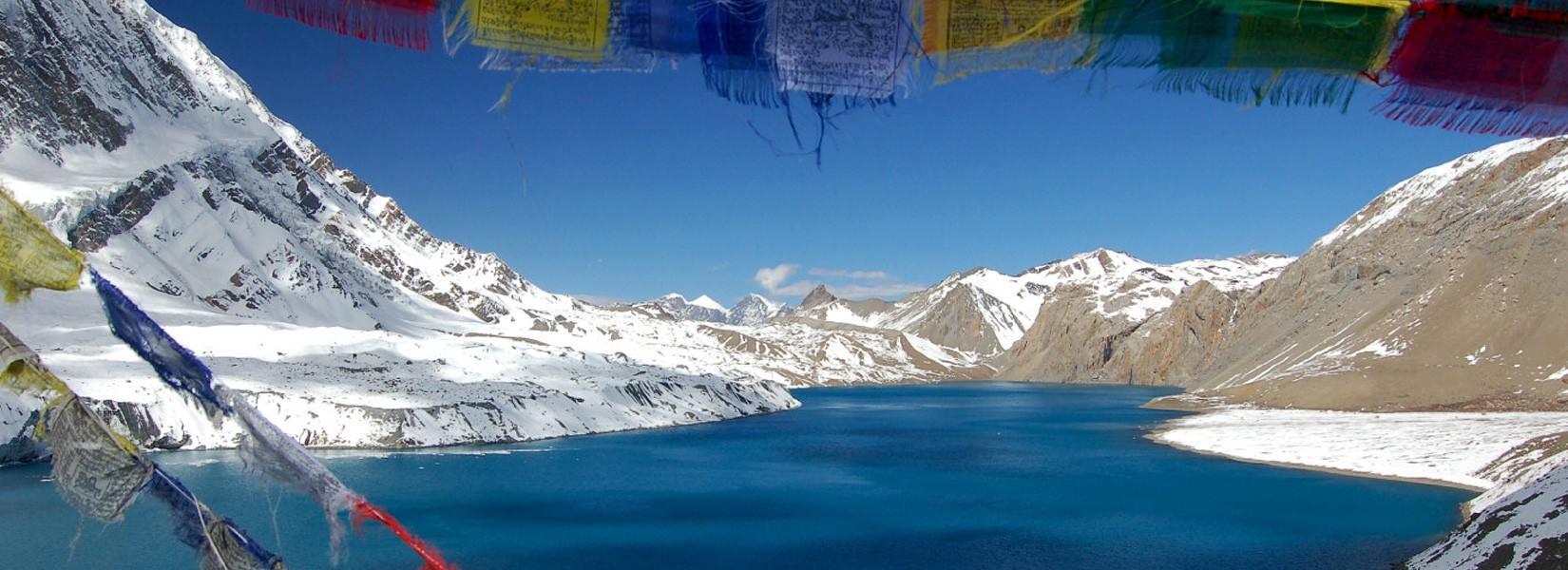 Tilicho Lake that lies in Manang District Nepal 