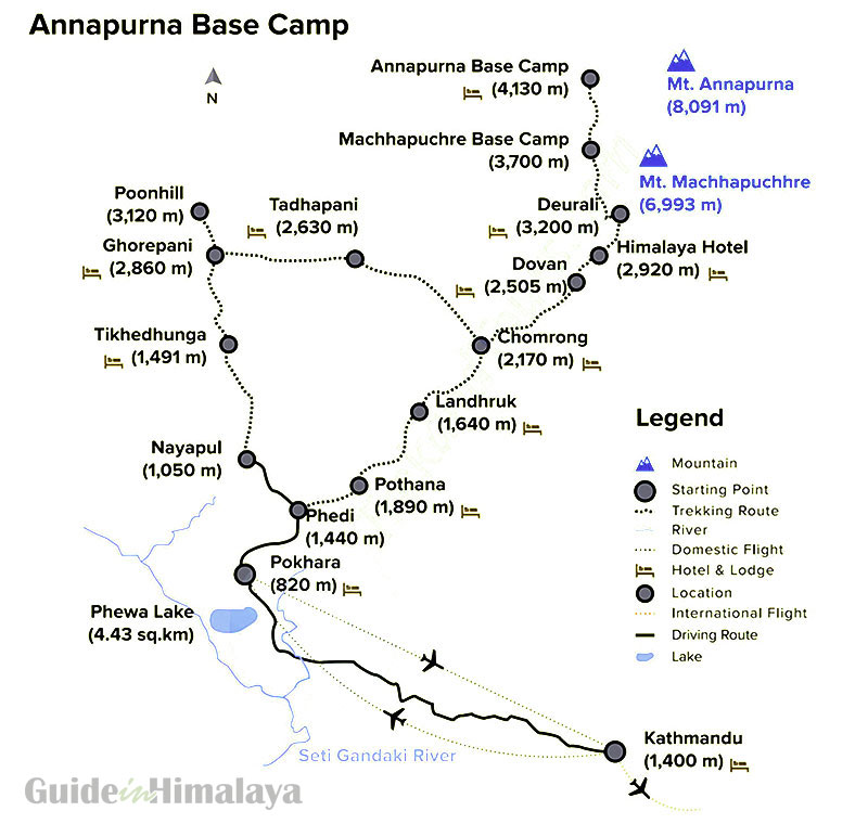 expédié administration analogique annapurna base camp trek map Expiré ...